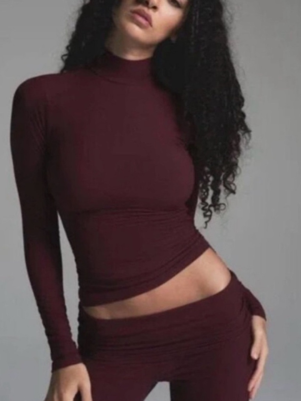 SKIMS Soft Lounge Long Sleeve Mock Neck Top
